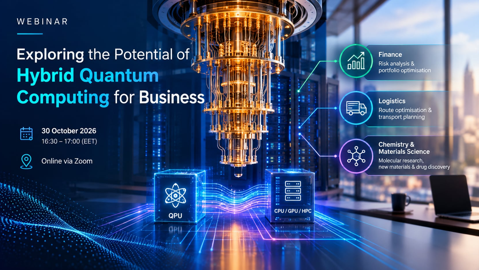 Webinar: Exploring the Potential of Hybrid Quantum Computing for Business
